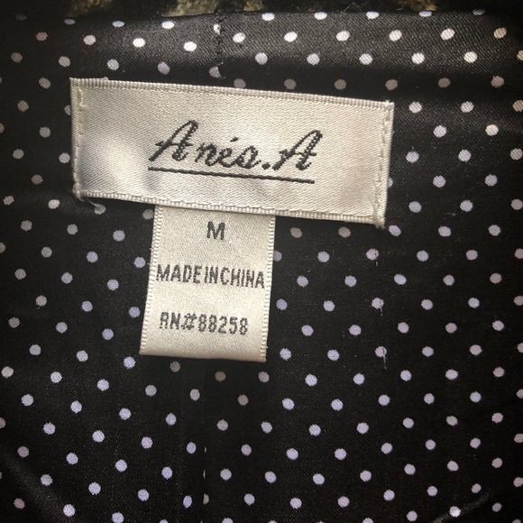 Vintage Leopard/Flower Anis. A Coat Size Medium - Picture 4 of 8